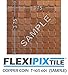 FLEXIPIXTILE, Sample, Aluminum Mosaic Tile, Peel & Stick, Kitchen Backsplash, Accent Wall, Copper Coin