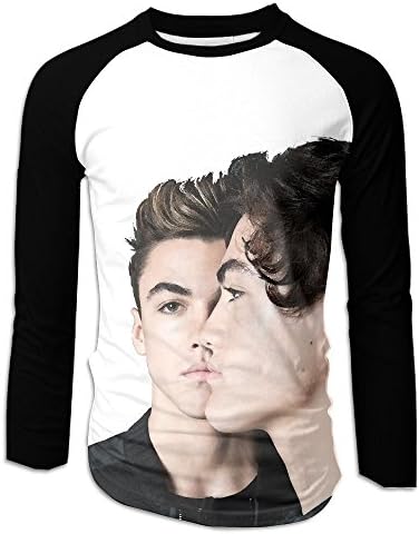 GN Men's Dolan Twins Creative Print Graphic Tee Fashion Long Sleeve T-Shirt