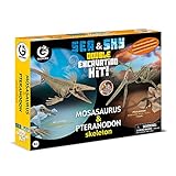 Geoworld Sea & Sky Double Excavation Kit Mosasaurus & Pteranodon