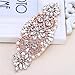 Crystal Applique Small Size with Rhinestones in Rose Gold for Wedding Dress Decoration or Headpieces Garters