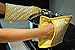 DII Quilted Kitchen Oven Mitt & Potholder Set, Hanging Loop for Convenient Storage, OM 6x13/PH 8x9, Ombre Yellow Chevron