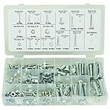 240 PC Piece SAE Standard Size NUT and Bolt Screw