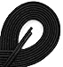 OrthoStep Waxed Dress Round 36 inch Black Shoelaces - Extra Durable Shoe and Boot Laces 2 Pair Pack