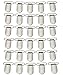 yueton 30pcs Metal Pacifier Clips Bib Clips Suspender Clips