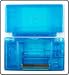 Crystal Blue - Nintendo DS Lite Complete Full Housing Shell Case Replacement Repair w/ Hinge Set