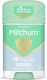 Mitchum Women Triple Odor Defense 48HR Unscented Stick Deodorant
