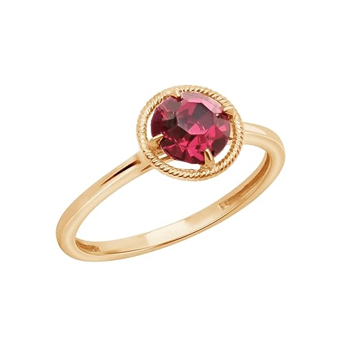 Amazon Essentials 10k Gold Imported Crystal October Birthstone Ring, Size 7 (previously Amazon Collection)