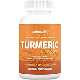 Paleovalley - Organic Turmeric Complex - Full Spectrum Organic Turmeric with Health-Supportive Superfoods - 56 Vegetarian Capsules - Support Joints, Immunity, Brain and Heart Health
