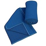 #1 Premium Yoga Towel, Mat Size Non Slip, Super Absorbent. Hygienic Soft Microfiber Fabric with Non Skid Silicone Nubs for Maximum Grip. This Superior Bikram Hot Yoga Towel Protects You and Your Mat, Secures Your Poses for Superior Practice, And Is The Essential Professional Accessory. Perfect Too for Sports, Pilates, Swimming, Any Workout.