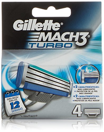 Gillette mach-3 Turbo c w l 4pcs o #5 (3014260442026)