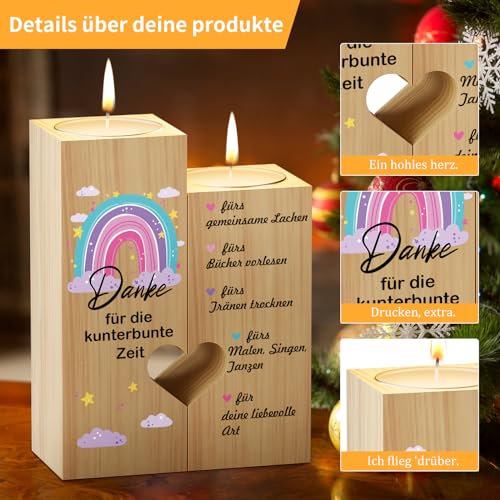 KAAYEE Farewell Gift Teacher Candle Holder, Candle Thank You Teacher Gift, Great Teacher Gift for Leaving Thank You Nursery Teacher
