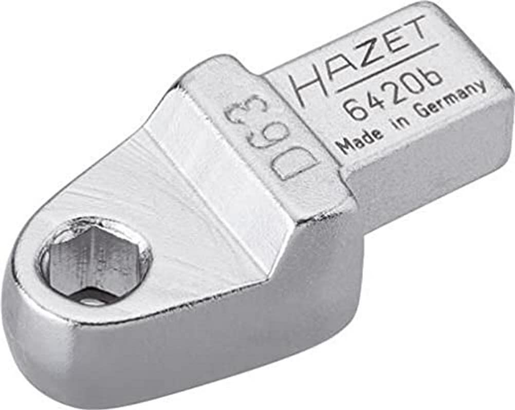 HAZET 6420B 40.5 mm Hexagon Hollow Insert Tool Holder for Bits - Chrome-Plated