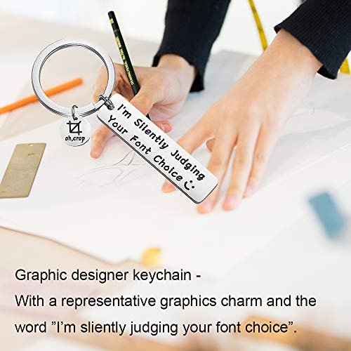 MAOFAED Graphic Designer Gift Artist Gift Coworker Gift Web Designer Gifts I'm Silently Judging Your Font Choice Gift for Graphic Artist (Judging Your Font)