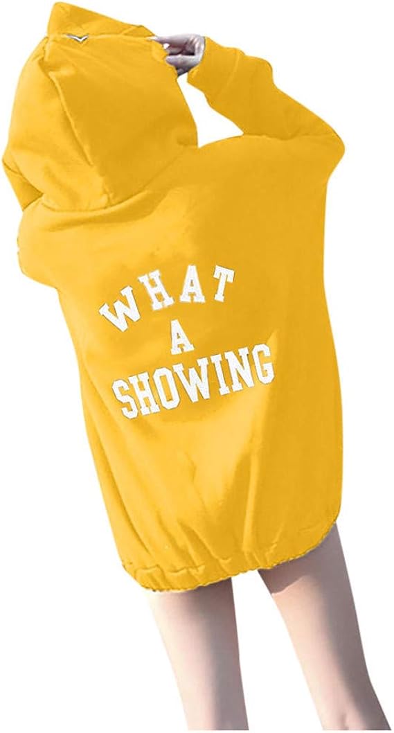 Amazon Feiscat レディース パーカー ゆったり ショート トレーナー 韓国風 裏起毛 薄手 春秋 フード付き プルオーバー パーカー ファッション 英字付 ストリート トレーナー パーカー 通販