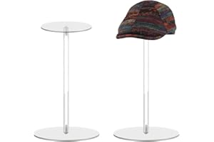 YQWIN 2Pcs Hat Holder Hat Stand Acrylic Hat Holder Acrylic Hat Display Stand Wig Display Rack Hat Stands Hat Pedestal Stand R