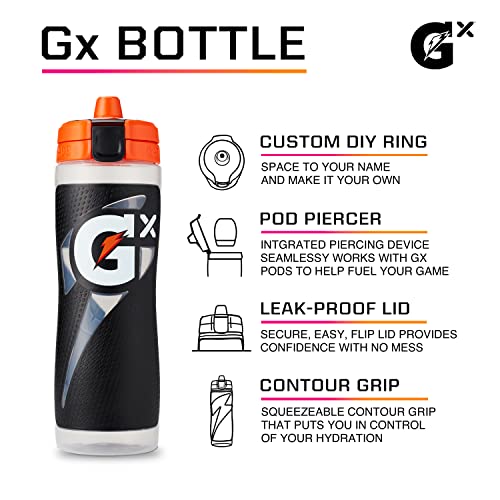 Gatorade Kitchen Gx Bottle , Plastic, Red, 30oz