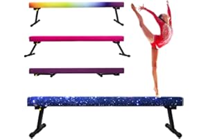 Peakpath 8FT Adjustable&Foldable Gymnastics Balance Beam,Home Gym Equipment,Easy Assembling and Storage,No Tool Require,for Kids Children Girls Training