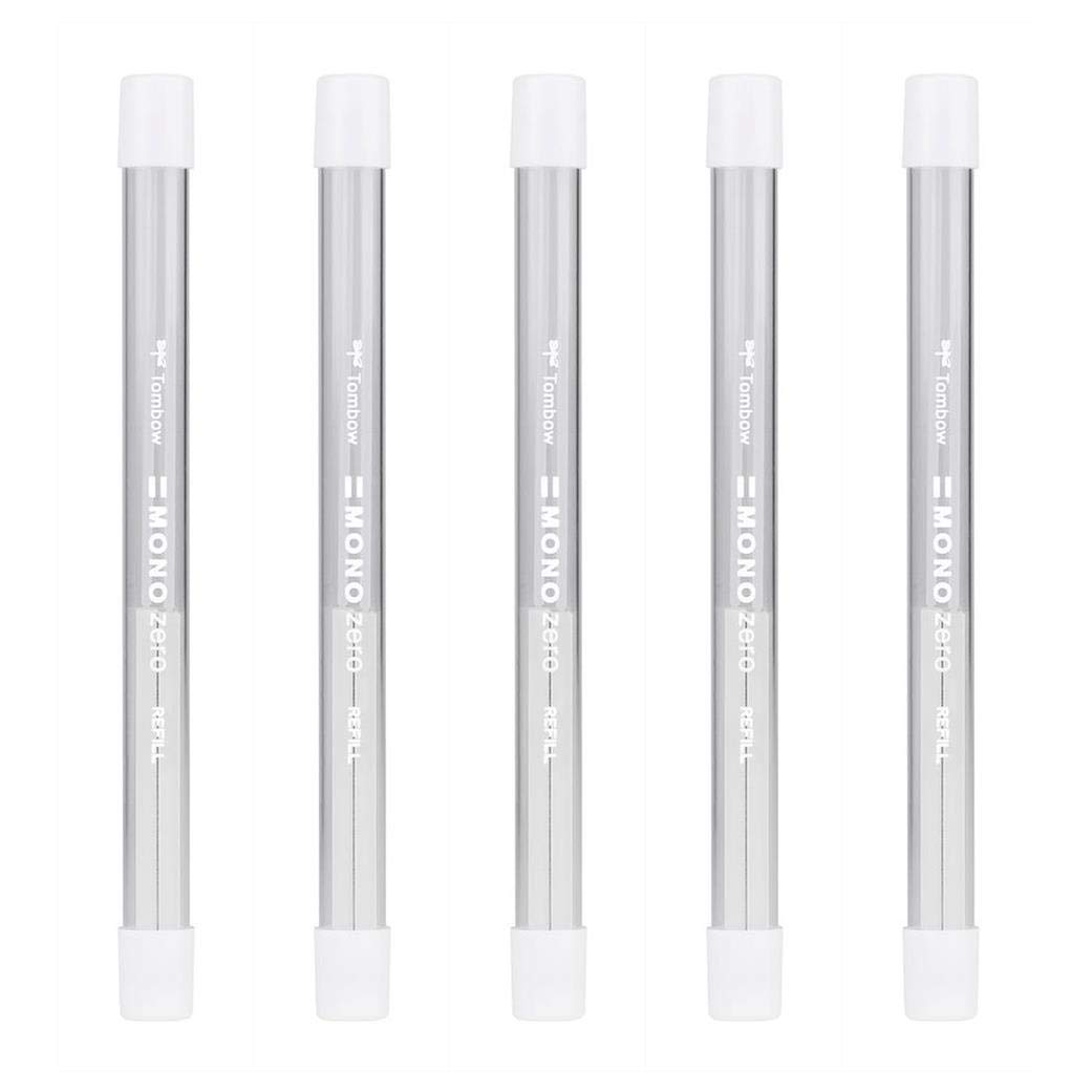 Tombow ER-Kus Refill for Precision Eraser Mono Zero Square Tip 2.5 mm x 5 mm Pack of 5