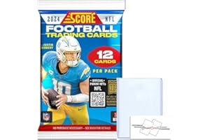 2024 Score Football NFL Retail Pack with 12 Trading Cards + Toploader! STREETCARDS!