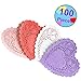 JOYIN 126+ Pcs Valentines Day Craft Gift Set with 100 Heart Doilies, 24 Pcs Foam Doilies and 2 Bags Foam Heart Stickers for Kids, Tableware Decoration, Home Activitie, Kitchen Disposable Table Craft