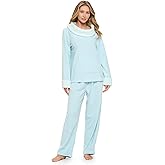 Casual Nights Fleece Pajama Set for Women, Soft Winter Pajamas with Pockets Lounge Set