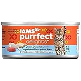 IAMS PURRFECT DELIGHTS Chunks Adult Wet Cat Food, Ocean Fish, 3 oz. (Pack of 24)