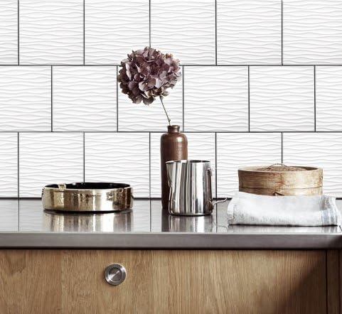 Life Decor Kuche Fliesen Aufkleber Wellen Vinyl Film Fur Badezimmer Wand Fliesen Ideen Verschiedene Grossen 16pcs Amazon De Kuche Haushalt