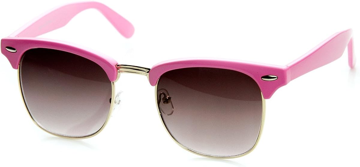 pink rimmed sunglasses