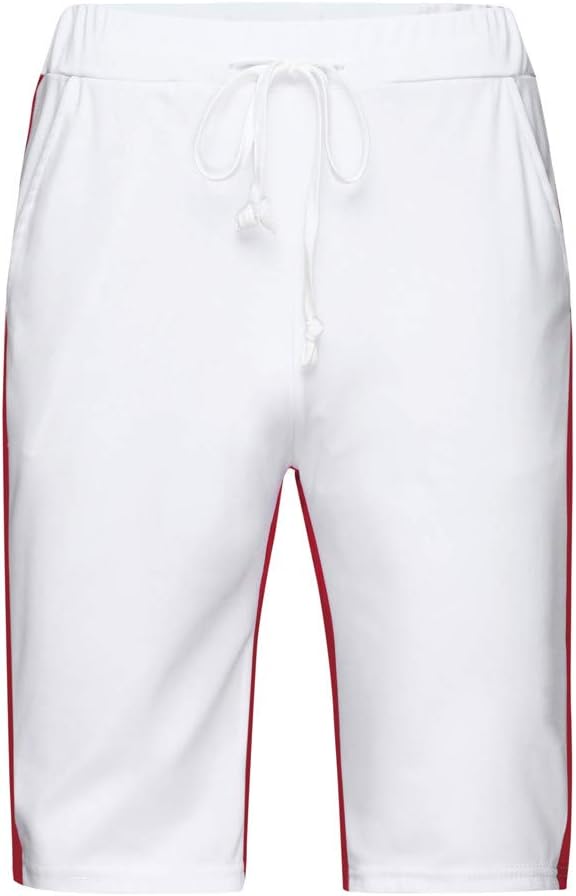 YAYUMI Mens Sports Casual Summer Joggers Patchwork Pocket Drawstring Short Pants Trouser