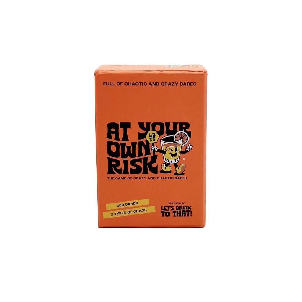 At Your Own Risk Dare Game – Drinking Card Game for Adults | Fun Party & Adult Drinking Games | Hilarious Drinking Card Games for Game Nights & Parties for Adults