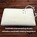 Anatural Latex Pillow, 100% Natural Latex Pillow Breathable Organic Foam Double Zipper Removable Bamboo Cover, Relieve Neck Shoulder Pain, Medium Firm Pillow for Side Back Sleeper (Standard Bread)