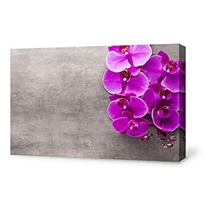 Canvas Wall Art for Living Room,Bedroom Home Artwork Paintings Orchid SPA Backgrounds Ready to Hang - 12x18 inches