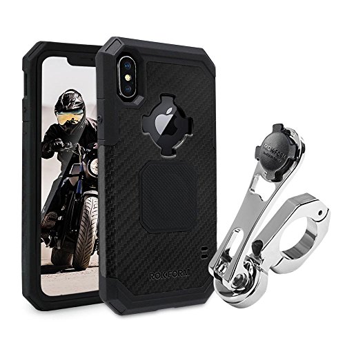 Rokform [iPhone 7 & 8] Pro Series Motorcycle Phone Mount kit and Rugged Case, CNC Machined Aluminum, Twist Lock and Magnetic mounting (Polished)