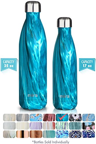 Mira 25 oz vacuum insulated travel water bottle | leak-…