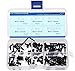 M3 Alloy Steel Flat Socket Head Cap Screw Assortment Set M3x4 M3x6 M3x8 M3x12 M3x16 M3x20mm