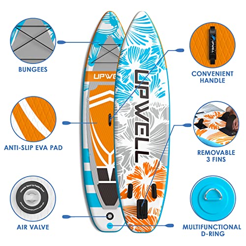 UPWELL Inflatable Stand Up Paddle Board with Kayak Seat, Premium SUP