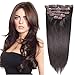 Clip in Human Hair Extensions Straight Human Hair