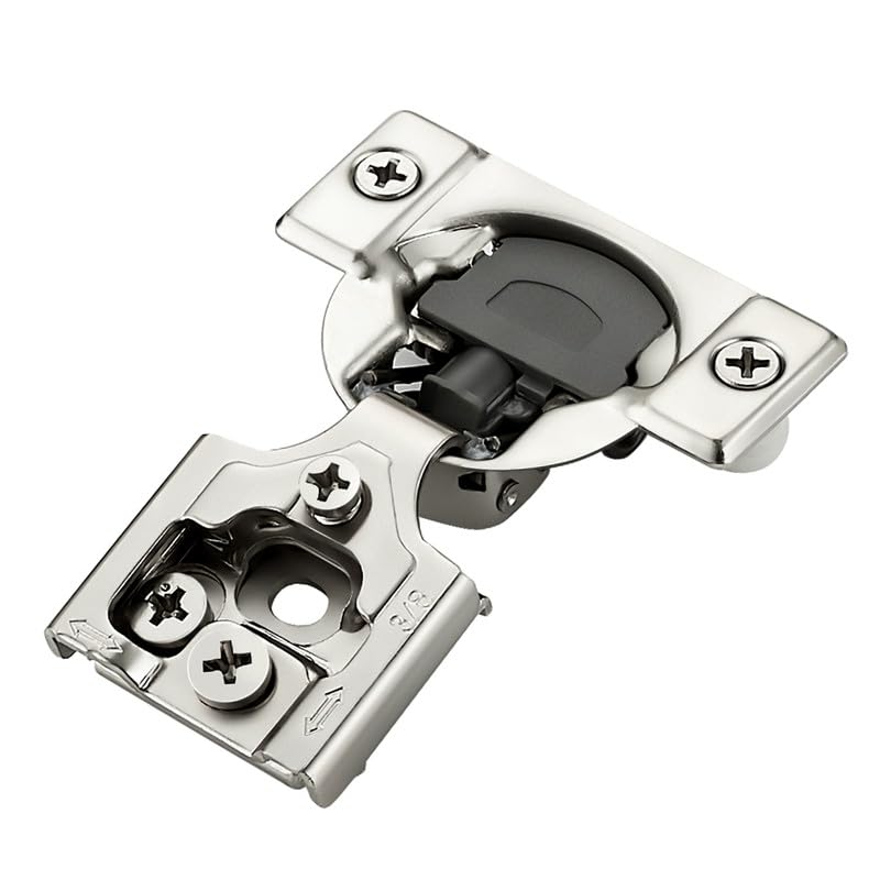 Photo 1 of Ravinte 50 Pack 25 Pairs 3/8 inch Overlay Soft Close Hinges for Kitchen Cabinet Hinges Satin Nickel Hidden Hinges Stainless Steel Concealed Hinge self Closing