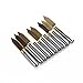 Autek 10x Titanium Coated Carbide PCB Engraving CNC Bit Router Tool 60 Degree 0.2mm Tip(J3.6002Tix10)