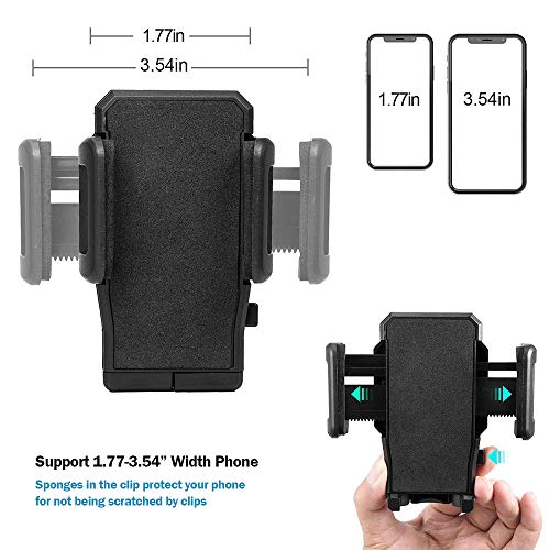 Car Cup Cell Phone Holder, Universal Cup Phone Car Holder Mount with Adjustable Long Neck 360 Rotatable Cradle for iPhone Xr Xs Max 8 7 Plus Galaxy S10 S9 S8 Note 9 Strong Locking Mechanism
