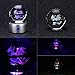 3D Crystal Ball Fancy LED Lighting and Spinning Primary Base Advance 3D Laser Engraving Valentine Children's Gift (Charizard)