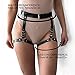 HOMELEX Leg Harness Thigh Holster Garters Harajuku Waist Gothic Rings Belt for Women Rave Outfits (P56)