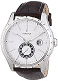 Festina Men's Sport F16486/5 Brown Leather Analog Quartz Watch with Silver Dial