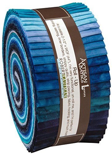 Lunn studios prisma dyes open waters batiks roll up 2.5…