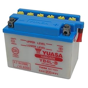 BATTERIA YUASA YB4L-B CON ACIDO 12V/4AH PER MALAGUTI F12 Phantom LC 50 1994-1998