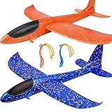 BooTaa 2 Pack Airplane Toys, Upgrade 17.5" Large