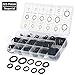 Yakamoz 222-Pieces 17-Sizes SAE Imperial Universal Rubber O-Ring Sealing Washer Assortment Kit for Plumbing, Automotive, General Repair, Hydraulic Tool Set