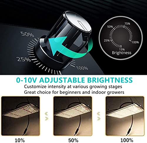 Aokyoung LED Grow Light 1000W with Samsung LM281B+ Diodes (Includes IR) 3x3 Ft Coverage Dimmable Full Spectrum LED Grow Lamp for Indoor Plants Greenhouse Seeding Veg & Bloom