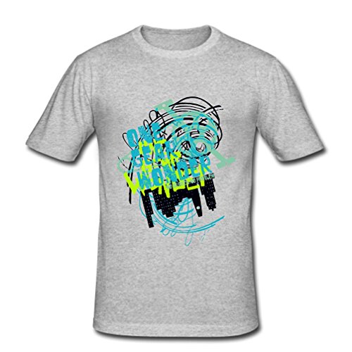 JIUDUIDODO Men's Vinatge Bicycle Printing Fashion Slim Fit T-shirts XL