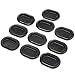 Red Hound Auto 10 Floor Drain Plugs Compatible with Jeep Wrangler TJ 1999-2006 - 2 Inches x1-3/8 Hole - Rubber Cover Oval
